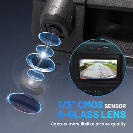 EWAY Tailgate Handle Backup Camera for Toyota Tundra 2007-2013 Reversing Camera Tailgate Liftgate Latch Handle with Rear View Camera Replacement Kit Replaces# 69090-0C051, 690900C051, 81214, TO1915119