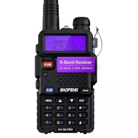 Does Not Apply Baofeng UV-5G Pro 5W GMRS Handheld Radio NOAA UHF VHF Airband Scanner Chirp