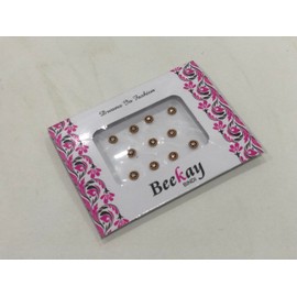 Maroon & Gold Premium Bindi Assorted Indian Daily Use Forehead Bindi Round Dot Tattoo Body Art Sticker Craft Bindi for Women Bindi-11