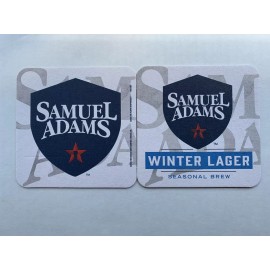 Samuel  Adams 20 New Samuel Adams Winter Lager Seasonal Brew 4”x4”Beer Coasters Free Shipping