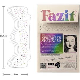 Fazit - Parches de maquillaje brillantes - Manchas rociadas - Accesorios de maquillaje con purpurina para mujer - Brillo cosmético para la cara