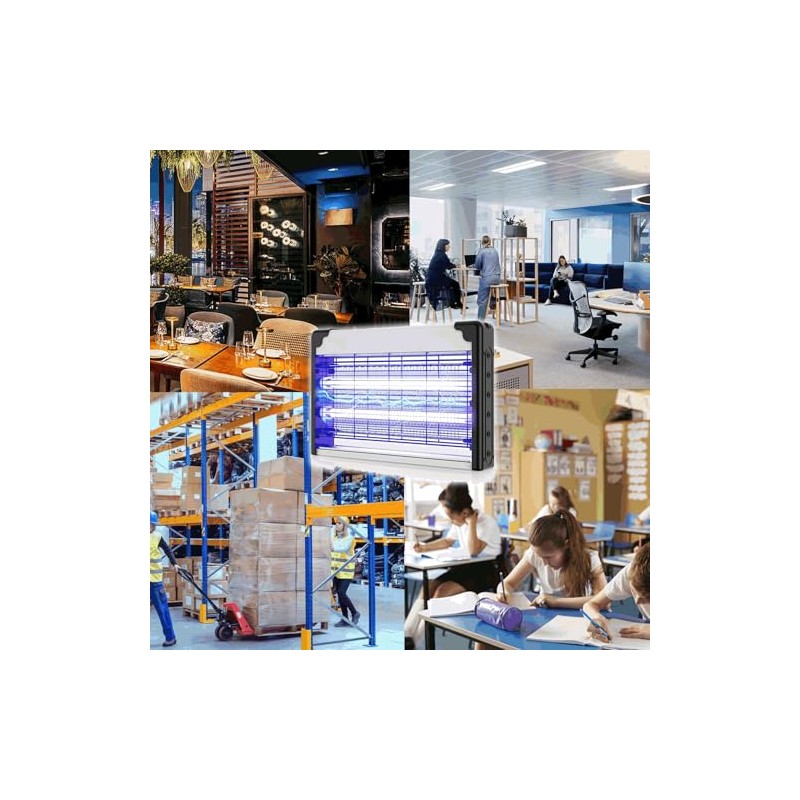 Bug Zapper Indoor, 20W Commercial Grade Powerful 2800V Electric Bulbs