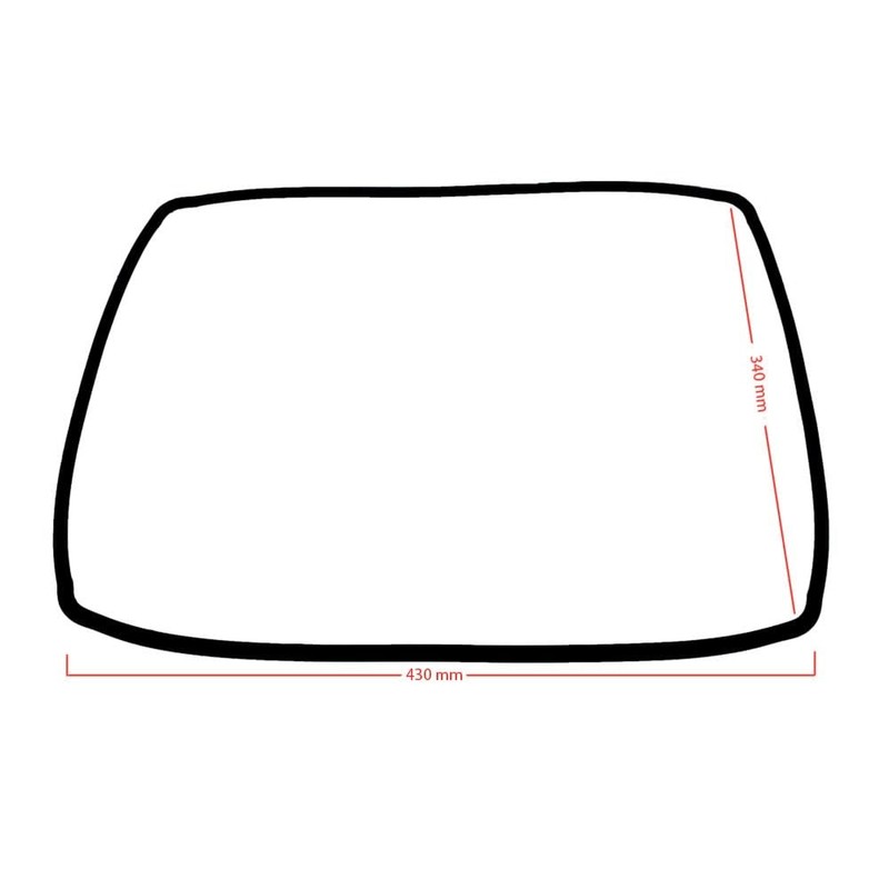 Premium Main Oven Door Rubber Seal Gasket with 4 Corner