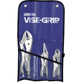 Vise Grip 3 pcs Locking Pliers Kit Includes 5WR 6LN and 10WR with Plastic Pouch