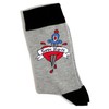 Mens Tattoo Love Hurts Heart Dagger Socks UK Size 6-11