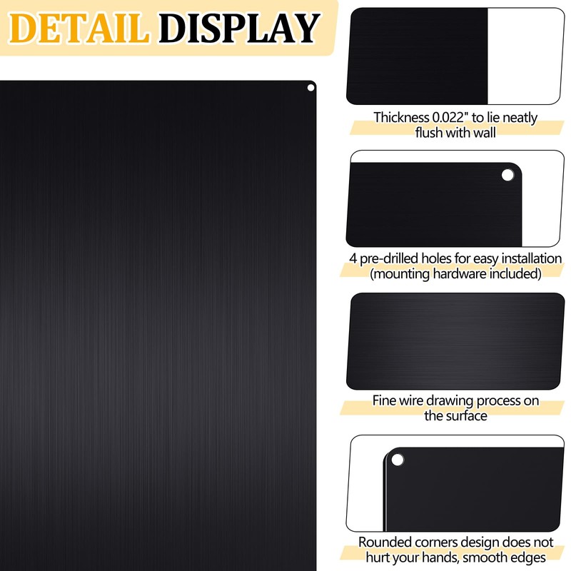 Yaocom Stainless Steel Backsplash Range Hood Stove Backsplash Back Stainless