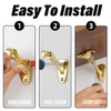 HOME MASTER HARDWARE Heavy Duty Handrail Stair Brackets Brass Staircase