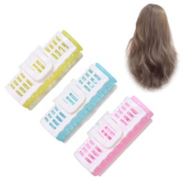 Hair Rollers, Hair Curlers Set Velcro Rollers for Hair Self Grip Holding Small Medium Large Size for Salon Home Use (3 Pcs)