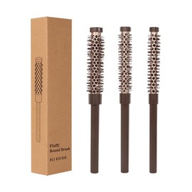 Round Hair Brush - ShiningUU 3 Pack Honeycomb High Skull Top Modeling Roller Comb | Barber Brush for Curly Hair & Blow Drying | High Crown Styling Brush Set for Women and Men​