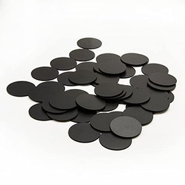 50 pcs NFC Tag NTAG215 Card Coin Black, Rewritable NTAG215 NFC Card PVC Card Round 25mm, 504 Bytes Memory RFID Card, Compatible with TagMo Amiibo and NFC-Enabled Smartphones