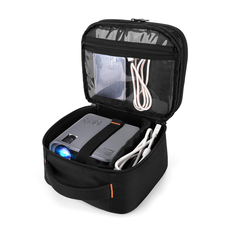 CURMIO Small Projector Case, Black, Modern