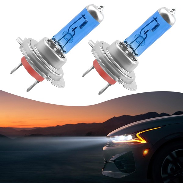 Tesnaao 2 PCS Car Halogen Bulbs, 12V 100W Car Light