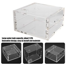 1.25L PC Water Tank, Water Cooling Tank, Acrylic Water Tank Cooler, All Transparent Water Cooling Cooler, PC Computer Cooling Case, PC Cooling System