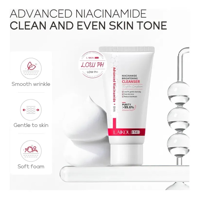 Limpiador Facial Laikou Niacinamida 30g Normal Día/noche