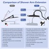 Hibbent Upgraded 13'' Shower Head Combo, High Pressure 5 Spray