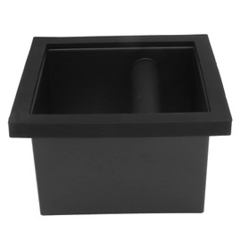 Yosoo Health Gear Espresso Coffee Knock Box, Bottomless Embedded Coffee Grounds Disposal Bin with Rubber Rod, Quiet & Durable for Home, Café, or Office -