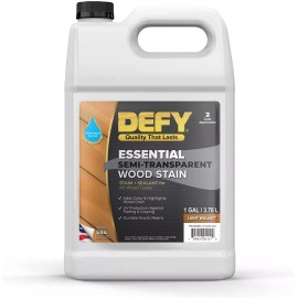 SaverSystems DEFY Essential Semi Transparent Exterior Deck Stain and Sealer - One Day Deck...