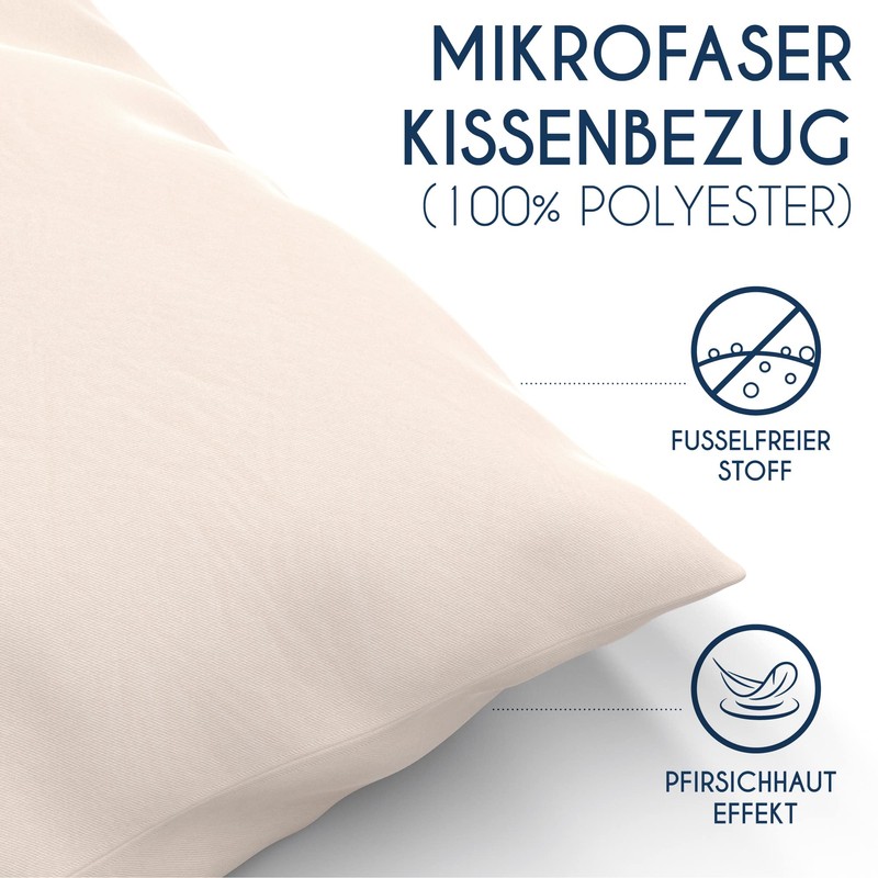 Dreamzie - Set of 2 Pillowcases - Anthracite Grey -