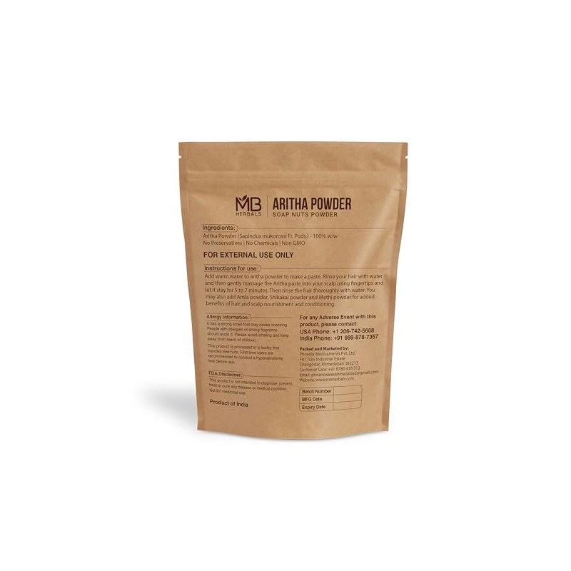 MB Herbals Aritha Powder 16 oz | 1 LB |