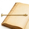 khtumeware 100%-Solid Brass 1 Pack Brass Hand Book Mark -
