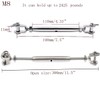 316 Stainless Steel Jaw and Jaw Closed Body Turnbuckle, 5/16"