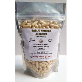 Paisley Farm and Crafts Garlic Capsules - Variety Pack Sizes - Made Fresh On Demand! (300 Pk)