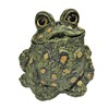 SUNGUARD Whimsical Toad Hollow Tall Stretch Large Garden Frog Statues-Natural