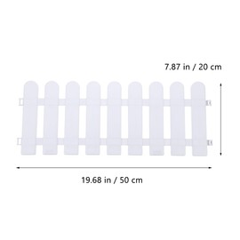 Kisangel 5pcs Plastic Garden Border Edging Fencing for Outdoor Decoration White Edging Panels for Courtyards Gardens Restaurants and Hotels Protects and Defines Landscape Boundaries