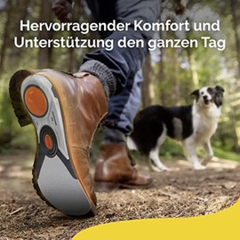 Scholl LiquiFlex Komforteinlegesohlen Extra Support - Größe L - 59% bessere Stoßdämpfung an der Ferse mit LiquiFlex Technologie - 1 x 2 Stück