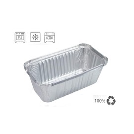 Miamex 25 x 1500ml Aluminium Disposable Food Freezing BBQ Baking Bowls with Lids