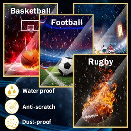 Sinmaklin 100 PCS Color Card Sleeves, Trading Card Sleeves Clear, Waterproof Penny Sleeves, Transparent Card Sleeves, Standard Size 66 x 91 mm Fits for Sports Cards, Football Cards, Game Cards (Gold)