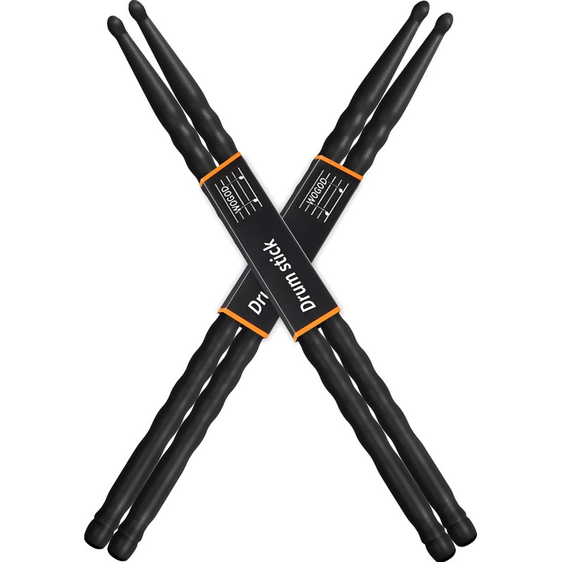 Drum Sticks 5A Drumsticks (2Pack-Black)