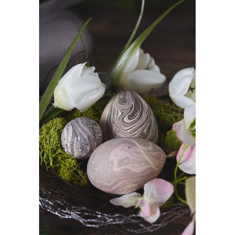 VBS Set of 10 Plastic Eggs 6 x 4.5 cm