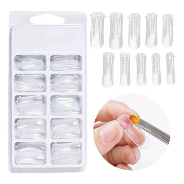 Veray Molde Tips Para Uñas Polygel Acrilico Extension 100pz