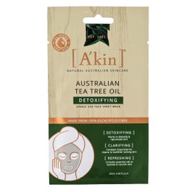 A'kin Australian Tea Tree Oil Detoxifying Face Sheet Mask 20 ml