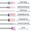 Kredioo 3/32" Ceramic Nail Drill Bits Set, 7 Pcs E