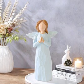Loyzcy Confirmation Gifts for Girls, Prayer Angel Statue Figurines, Baptism and First Communion Gifts for Teen Girls, Catholic Christian Angel Gifts for Women