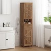 Homhedy 67" H Tall Bathroom Storage Cabinet with Barn Doors