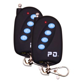 Pack 2 Controles Po Samars Portón Automático Llavero General Code 433 Mhz Compatible Puertas Receptor Universal Ideal Residencias Alta Durabilidad Incluye Pilas