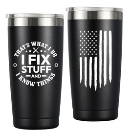 MASGALACC Funny Gifts For Men - Fathers Day & Birthday Gifts For Men, Dad, Papa, Grandpa, Uncle, Brother - Gifts for Boss, 20oz Tumbler Mug, Black