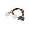 axGear SATA Power 15 pin to Dual 4-pin Molex Conncetor