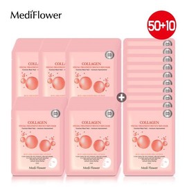 Mediflower Special Treatment Mask Pack 50+10, Glacier Water 50+10 / 메디플라워 스페셜 트리트먼트 마스크팩 50+10, 빙하수 50+10