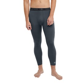 Champion Men's, MVP, Total Support Pouch, 3/4 Compression Tights, 23.5", Stealth C Logo, Medium