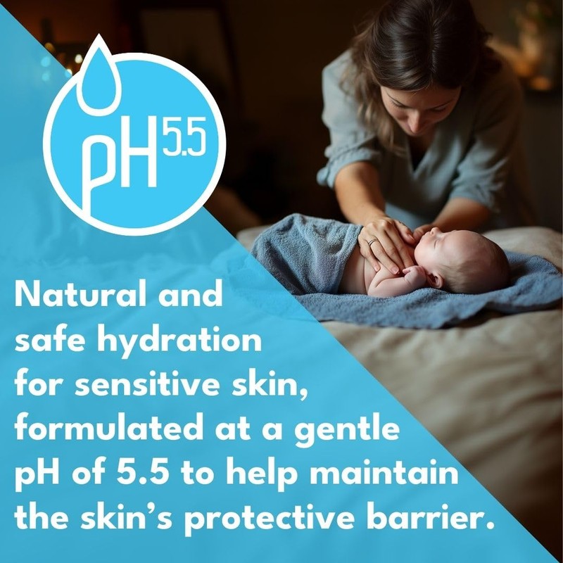 Minoris Baby Feuchtigkeitsgel für Gesicht & Körper 200 ml  – Bio & Vegan, pH 5,5, Dermatologisch getestet, Hypoallergen, Rosenwasser Aloe Vera Kamille Calendula,