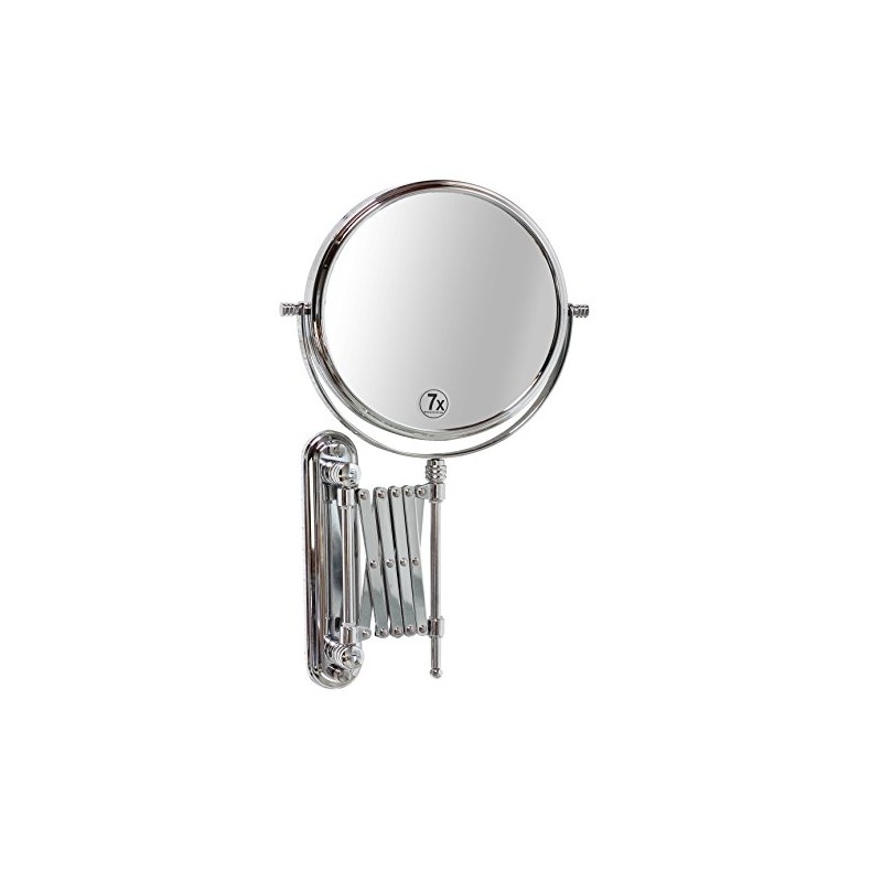 Deco Brothers Wall Mount Extendable Mirror, 8 Inch Double Side
