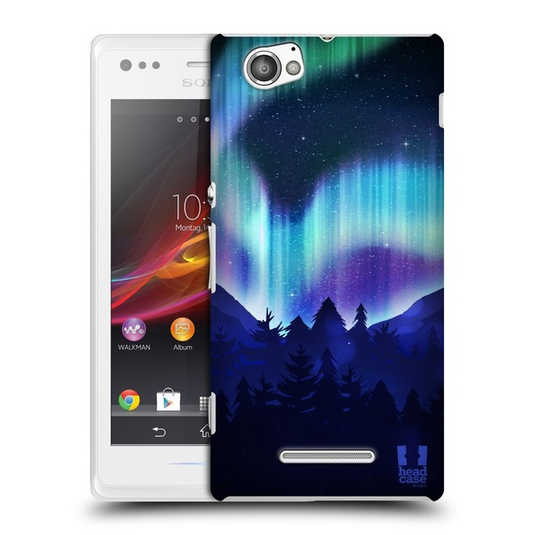 Head Case Designs Pine Woods Northern Lights Hard Back Case