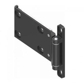 KINETIK MSystem® KM.SZN43U Door Hinge 120 x 60 mm 180° Right/Left Metal Hinge Die-Cast Zinc Black - Pack of 1