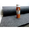 4ft x 15ft Grey Speaker Box Carpet + Spray Adhesive