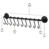 Wallniture Cucina 16" Wall Mount Kitchen Organization Storage Rail with