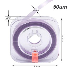 Tooth Polishing Strips, Tooth Polishing Interdental Grinding Tool, Plastic Tooth Interdental Grinding Tool, Tools for Teeth Cleaning, Teeth Whitening Tools, Polishing Strips 50um Purple, 4 mm x 6 m
